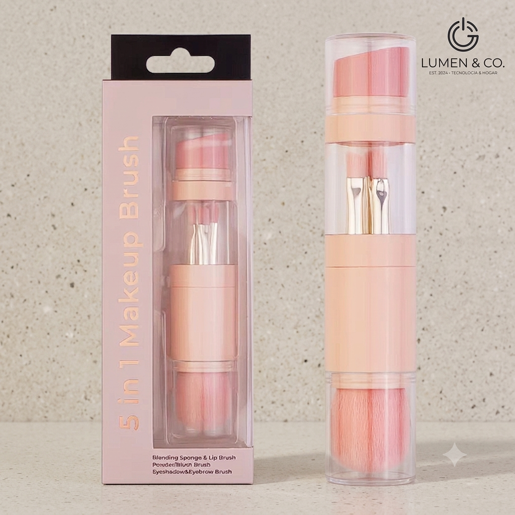 Set de Brochas Compact Luxe 5 en 1 | Lumen & Co.