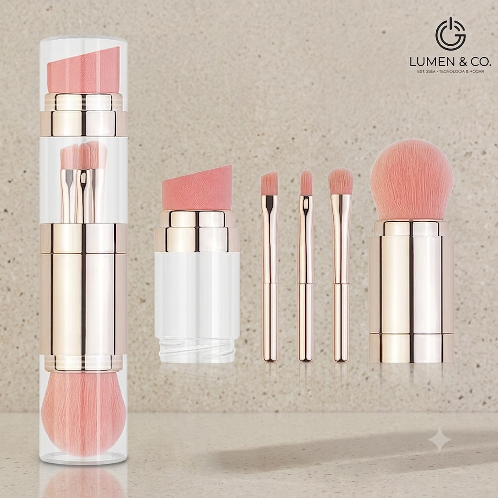 Set de Brochas Compact Luxe 5 en 1 | Lumen & Co.