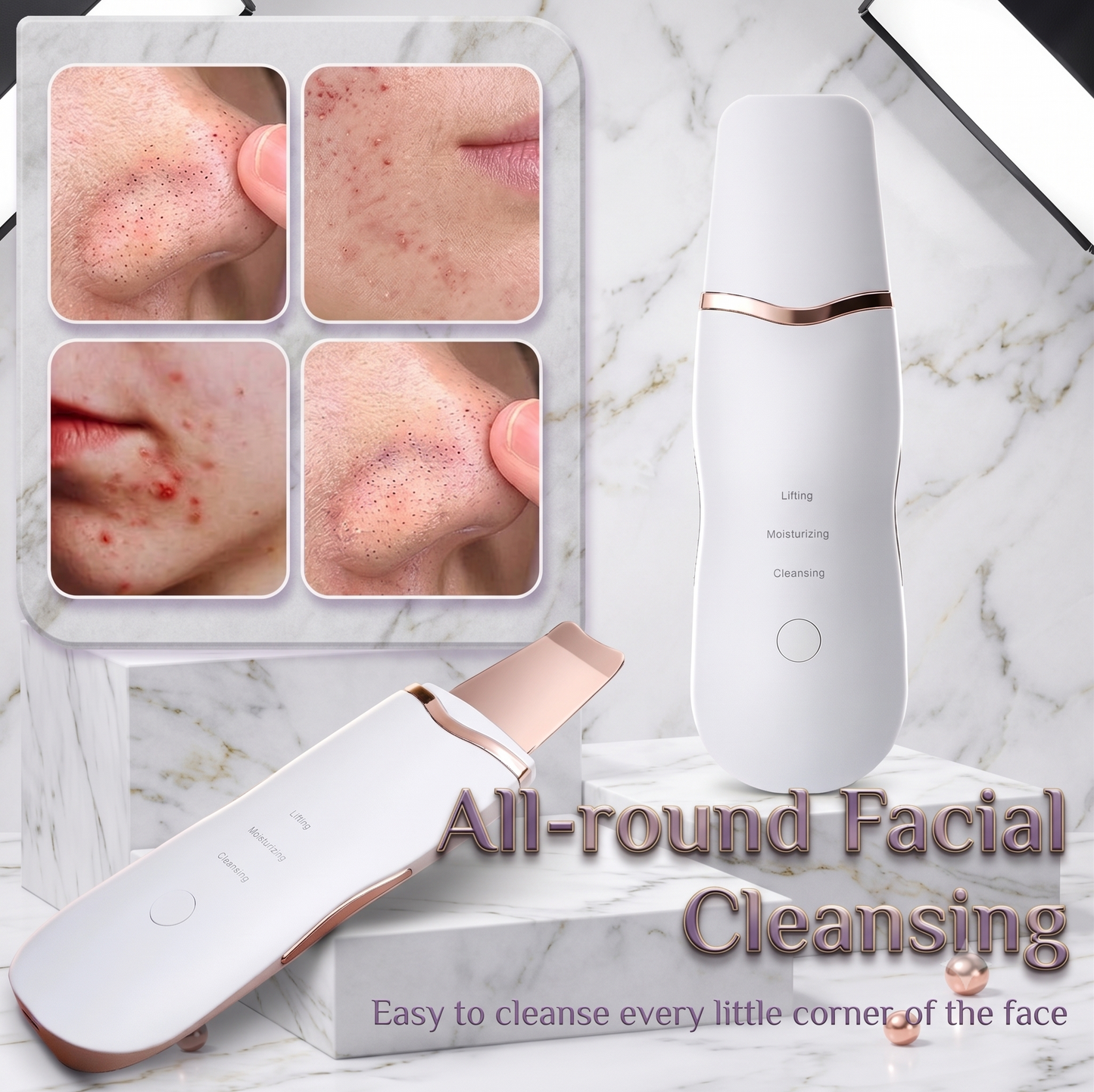 Ultrasonic Skin Scrubber | Lumen & Co.
